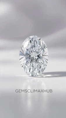 💎✨2 Ct Top Quality Lab-Grown Diamond | Oval Cut White Color | VVS1 Clarity - Image 1 of 4