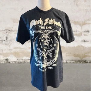 T-shirt unisex Black Sabbath nuova senza etichetta The End World Tour taglia media - Foto 1 di 4