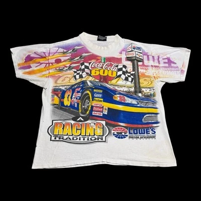 Camisa De Colección Años 90 Chase Authentics Coca Cola 600 AOP Envejecida Adulto Grande Foto 1 de 4