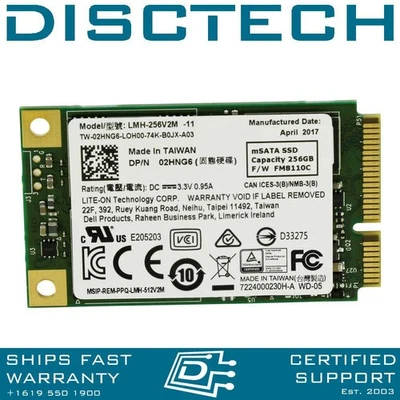 Lite-On LMH-256V2M / 2HNG6 / 35DNT 256GB 6Gbps 1.8" mSATA SSD - Image 1 of 2