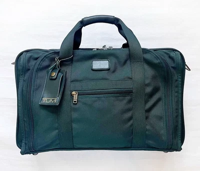 【EUC!】Vtg TUMI Viridian Green 🇺🇸USA Made Ballistic Nylon 21” Carryon Weekender - Image 1 of 4