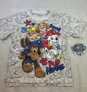 NWT Nickelodeon Toddler Boy's Paw Patrol T-Shirt White Size 4T - Picture 1 of 3
