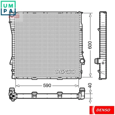 RADIATOR ENGINE COOLING DRM05112 FOR BMW X5/SAV/E53 M57D30 3.0L 6cyl X5 SAV E53 - Image 1 of 4
