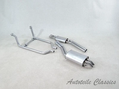 EXHAUST SET complete For Mercedes Benz SL R107/W107 350/450 or catalytic converter AR + MSD + ESD + attachment - Image 1 of 3
