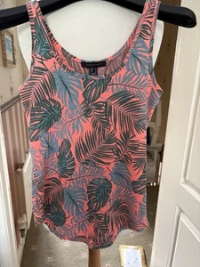 Tropical Pattern Vest Size Uk4, Primark - Picture 1 of 2