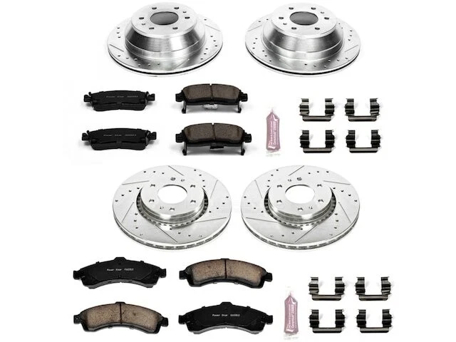 前后制动垫和转子套件适用于 2004 - 2005 年别克 Rainier GM437KD — 第 1/1 张图片