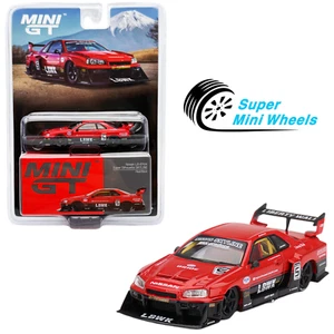 Mini GT 1:64 LBWK Nissan LB-ER34 Super Silhouette Red/Black #843 - Picture 1 of 5
