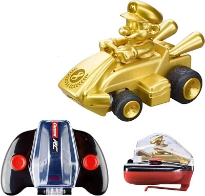 Nintendo Mario Kart Carrera Radio Remote Control Mini 1:50 Car MARIO GOLD ~ New - Image 1 of 4
