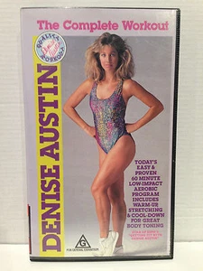 DENISE AUSTIN ~ THE COMPLETE WORKOUT ~ LOW IMPACT AEROBIC PROGRAM ~ VHS VIDEO - Picture 1 of 2