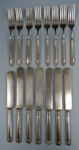 A. J. Jordan by R. Wallace 12DWT 1899 1835 Silverplate Beaded Set of  15 - Picture 1 of 13