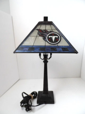 Unbranded Stained Glass Tennessee Titans Desk Lamp 18" Tall Cover