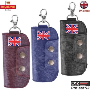 Llavero de cuero genuino 100% cuero puro, bandera de Union Jack (#Arte 2) - Imagen 1 de 11