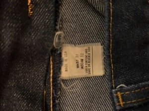 Vintage Sears Roebucks Mens Jeans 34x32 Boot Cut Dark Blue Denim Cowboy - Picture 1 of 3