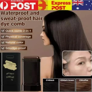 Safe and Convenient Comb Hair Dye,Hair Concealer Combing Hair,Covering Gray Hair - Picture 1 of 11