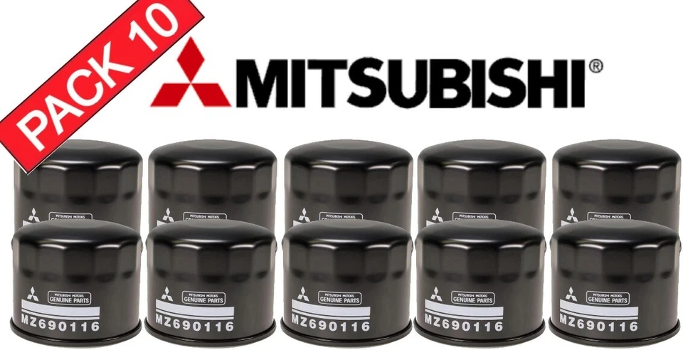 Paquete de 10 filtros de aceite de motor originales OEM Mitsubishi Outlander MZ690116 Foto 1 de 1