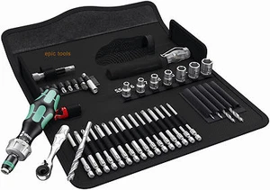 Wera 41 Pc Kraftform Kompakt H1 Ratchet,Screwdriver,Long Bits,Wood Drills,135939 - Picture 1 of 8