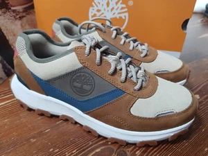"TIMBERLAND" No.44.5 SNEAKERS Winsor Park Oxford col. BROWN NUBUCK/ BEIGE/ BLUE' - Picture 1 of 14