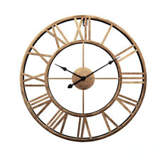 Metal Wall Clock Hanging Big Numerals Round Watch Nordic Roman Home Decor 40cm