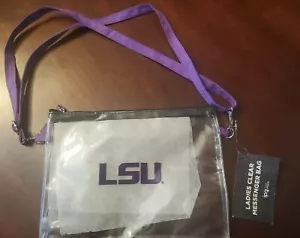 LSU Louisiana Universidad Estatal Damas Transparente Juego Día Bolso Mensajero Envío Gratuito - Imagen 1 de 1