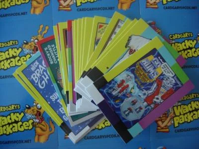 2018 WACKY PACKAGES GO TO THE MOVIES SMALL SCREEN STICKERS COMPLETE BONUS SET 20 - Image 1 of 2