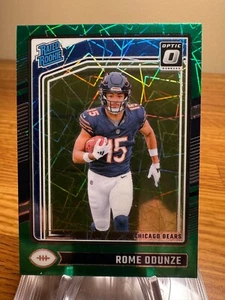 Fútbol óptico Panini Donruss 2024 Roma Odunze #286 radiocontrol novato velocidad verde RY - Imagen 1 de 2