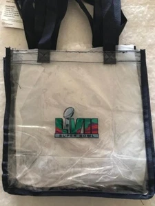 Lot of 6 Super Bowl LVII Arizona Chiefs Eagles Clear Stadium Shopping Bags - Picture 1 of 4