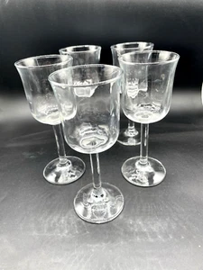 Juego de 5 copas de vino Anchor Hocking Moments vintage de 5,5 oz - Imagen 1 de 4