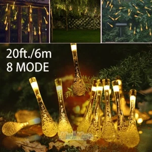 20ft. 30LEDs Solar String Fairy Lights 8 Modes Path Garden Yard Decor Waterproof - Picture 1 of 12