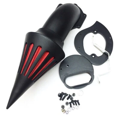 Black Spike Air Cleaner Kit filter K&N Billet For 1999-2012 Yamaha V-Star 1100 - Image 1 of 4