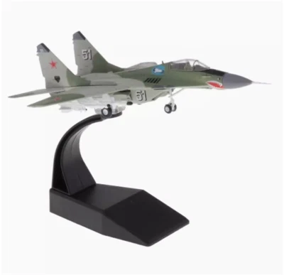 1/100 Wltk Russian Air Force MiG-29 Fulcrum Fighter Finished Diecast Model Gift - Image 1 of 4