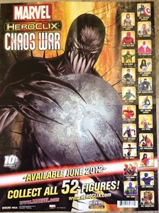 CHAOS WAR POSTER Original Marvel Heroclix Advertising Ad Captain America Ultron - Picture 1 of 1