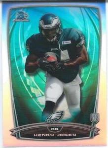 2014 Bowman Chrom REFRAKTOR HENRY JOSEY Tigers NFL Eagles Colts Argonauten RC - Bild 1 von 1