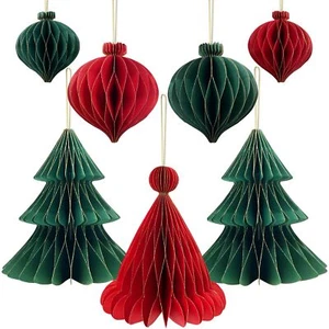 Premium Reusable Christmas Decorations Christmas Table Decoration Set Paper Chri - Picture 1 of 7