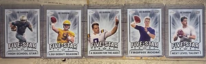 Joe Burrow 2020 Sage Hit Premier Draft Five-Star (BLACK) Sub Set 5 Card Lot - Picture 1 of 2