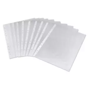 A4 Clear Punched Poly Pockets Folders Filing Wallets Sleeves See Through W - Picture 1 of 1