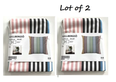 Lot of 2 IKEA GULLBERGSO Multicolor Cushion Throw Pillow Cover Indoor/Outdoor - Image 1 of 4