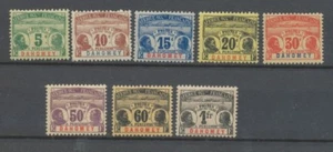 French colonies DAHOMEY taxes No. 1 to 8 N* rating 130 € N2991 - Picture 1 of 2