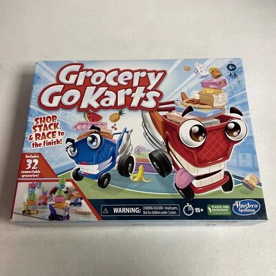 Hasbro Grocery Go Karts Board Game for Kids 4+ - 100% Complete - Image 1 of 4