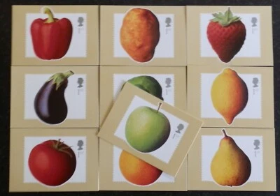 GB POSTCARDS PHQ CARDS USED REAR FDI NO. 251 2003 FUN FRUIT & VEG  - Image 1 of 2
