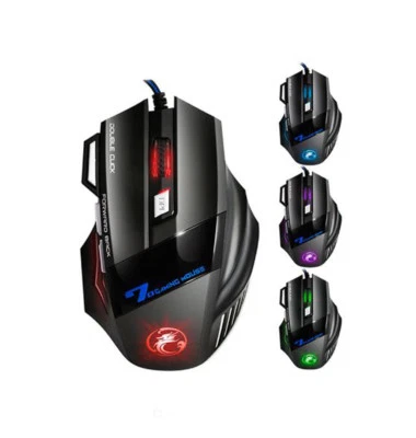 Professional LED Optical Mouse DPI 7 Button USB Wired Gaming Mouse For Pro Game  - Image 1 of 4