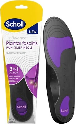 Scholl In-Balance Orthotics Plantar Fasciitis Pain Relief Insoles 3-in-1 action