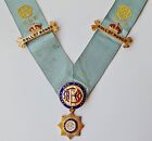Authentische freimaurerische RAOB Royal Order of Buffaloes Roll of Honor Lodge Medaille aus dem Zweiten Weltkrieg