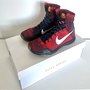 Nike Kobe 10 X Elite High Basketball Shoes American Red Size EU42/US8.5 - Bild 1 von 16
