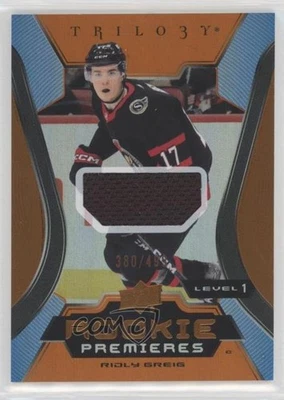 2023-24 Upper Deck Trilogy Common Rookies Jersey /499 Ridly Greig #139 Rookie RC - Image 1 of 2
