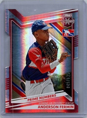 2022 Panini Elite Extra Edition #179 Anderson Fermin Die Cut #/125 - Image 1 of 2