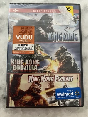 TRIPLE King Kong, King Kong vs Godzilla, King Kong Escapes DVD FACTORY SEALED - Image 1 of 3
