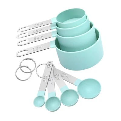 Measuring Cups Set Measuring Spoons Set, Nesting Measure Cups with Stainless ... - Image 1 of 4