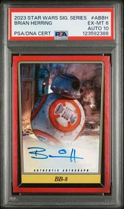 2023 Star Wars Signatures BB-8 Red Autograph Brian Herring Auto PSA 10 Graded - Picture 1 of 2
