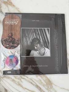 Taylor Swift Folklore: Long Pond Studio Sessions Chinese VER + VINYL MITT - Picture 1 of 4