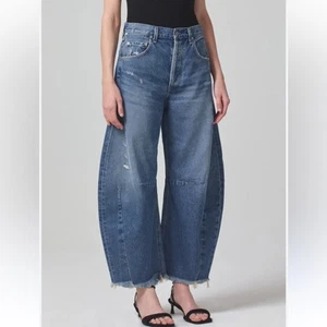 Citizens of Humanity Blue Horseshoe Jeans Womens 27 Ultra High Rise Boho Buttons - Picture 1 of 16